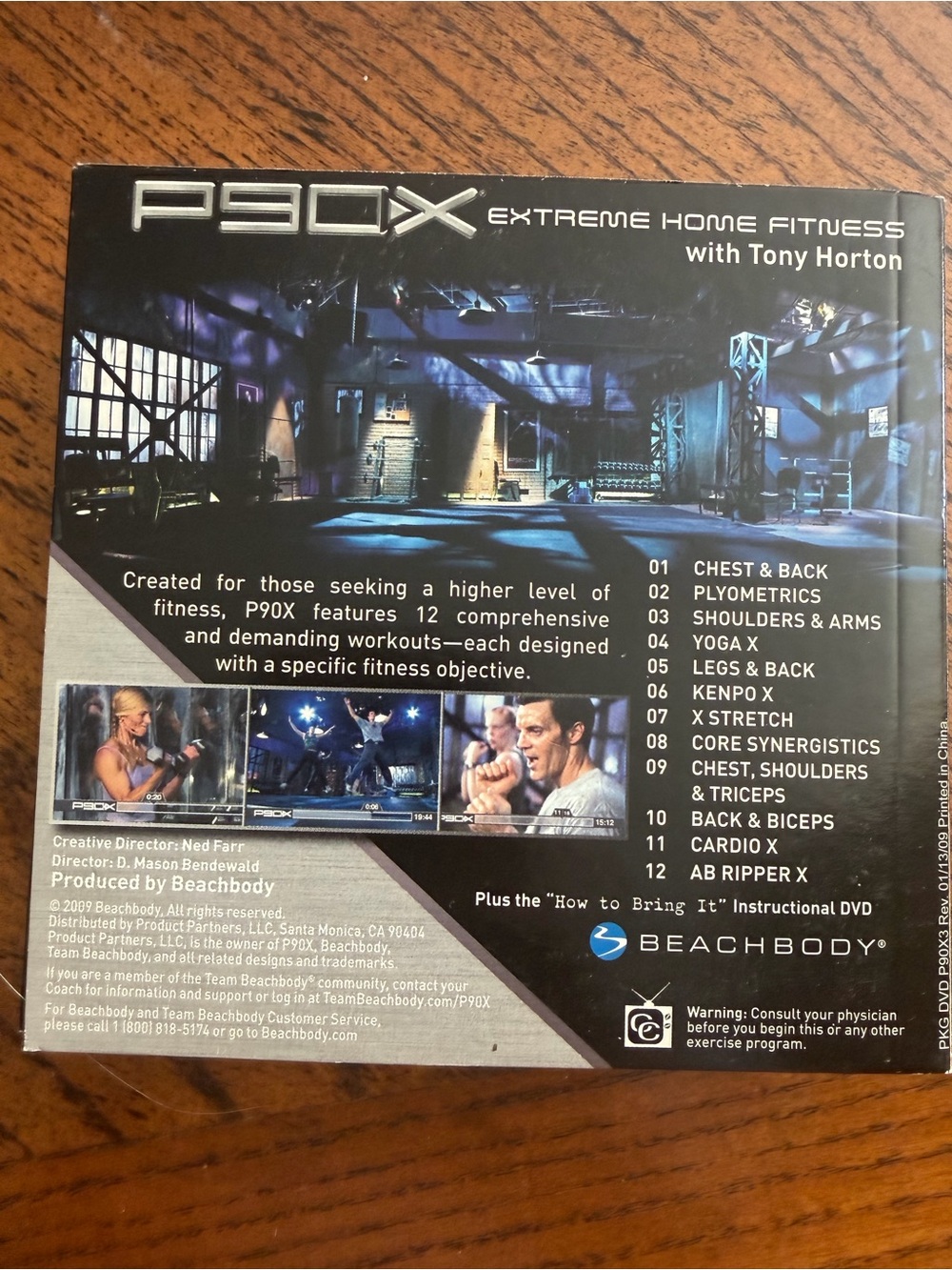 P90X Extreme Home Fitness DVD Set - Black/Blue